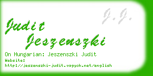 judit jeszenszki business card